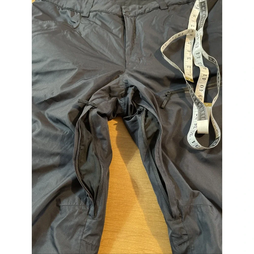 Stoic Insulated Cargo Pocket Snow Pants Men XXL Black Zippers Logo